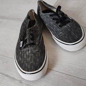 VANS Rare  Black And Gray  Canvas Sneakers Lace up